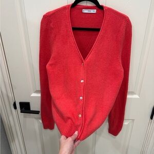MANGO red cardi